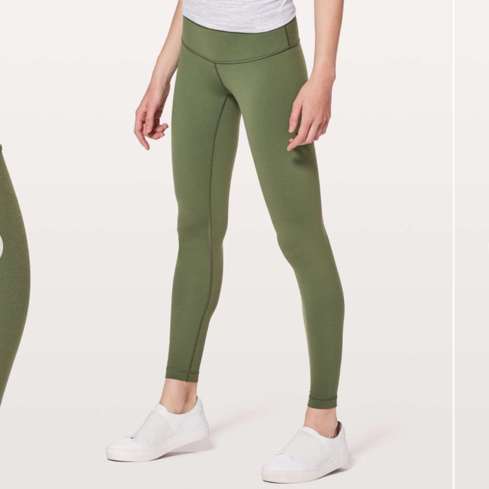 Lululemon Wunder Under 28” Barracks Green size 4